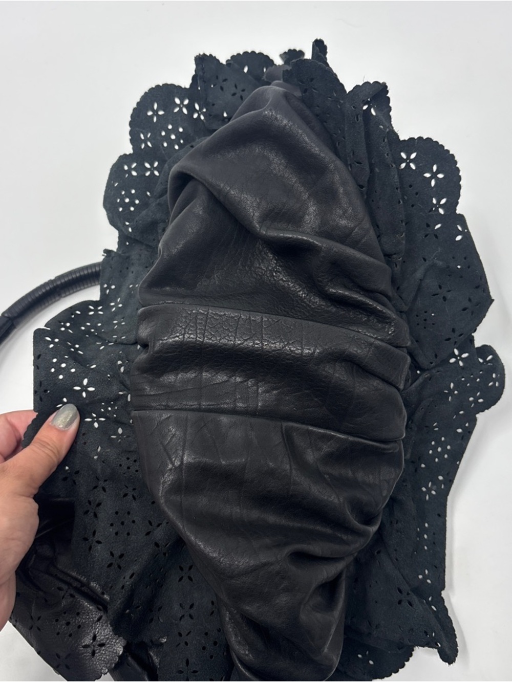 Vintage Dior Gypsy galliano ruffle shoulder bag - Picture 6 of 14